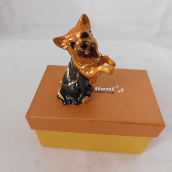 Cristiani Collezione Other - Yorker Dog Enamel Trinket Box New